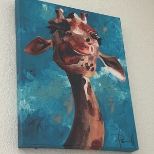Canvas Giraffe Picture